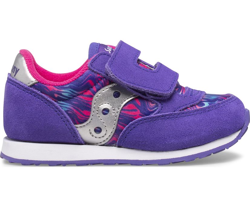 Saucony Baby Jazz Hook & Loop Sneakers Barn Lila | Sverige 194WNB